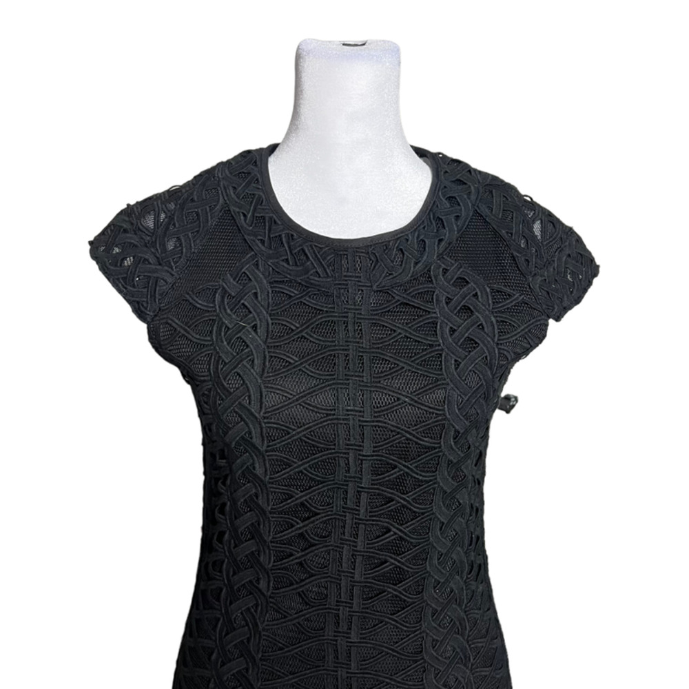 Jonathan Simkhai Cap Sleeve Tread-Lace Dress - Picture 4 of 14